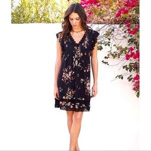 Adorable Jade for Johnny Was Boho Palma Pintuck Tunic-M